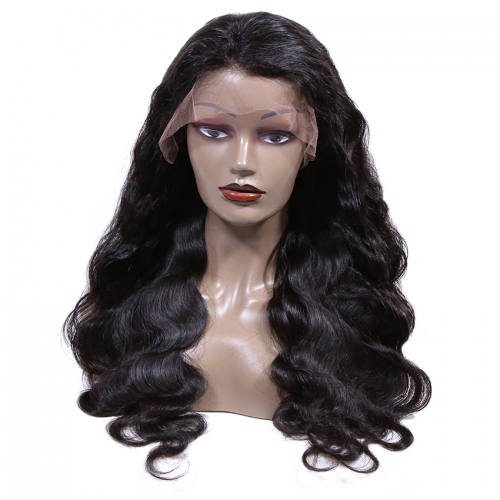 Top Quality Body Wave 100% Virgin Human Hair Front Lace Wig