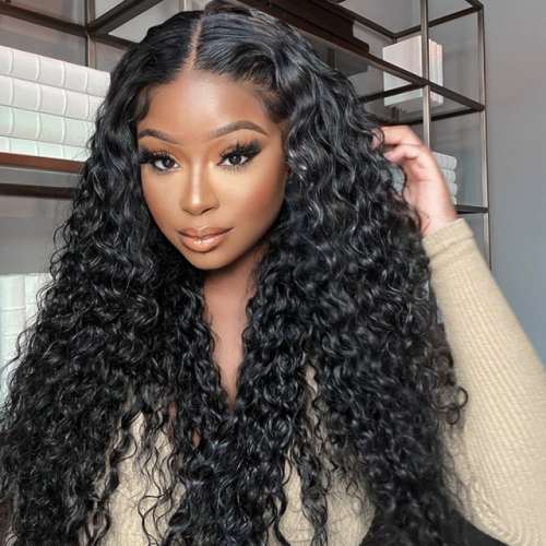 FBS Hair 13x6 HD Lace Water Wave Deep Parting Human Hair Wig